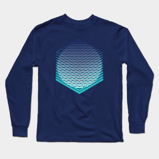 Abstract geometric optical illusion Long Sleeve T-Shirt